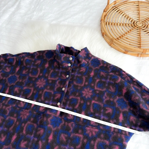 NWOT Xirena Caden Wool Blend Fleece Jacket Pullover Purple - Picture 8 of 10